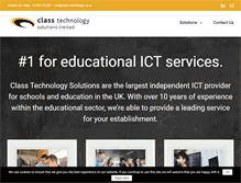 Tablet Screenshot of class-technology.co.uk
